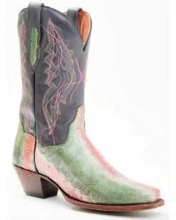 Dan Post Women's Exotic Watersnake Skin Western Boots - Square Toe