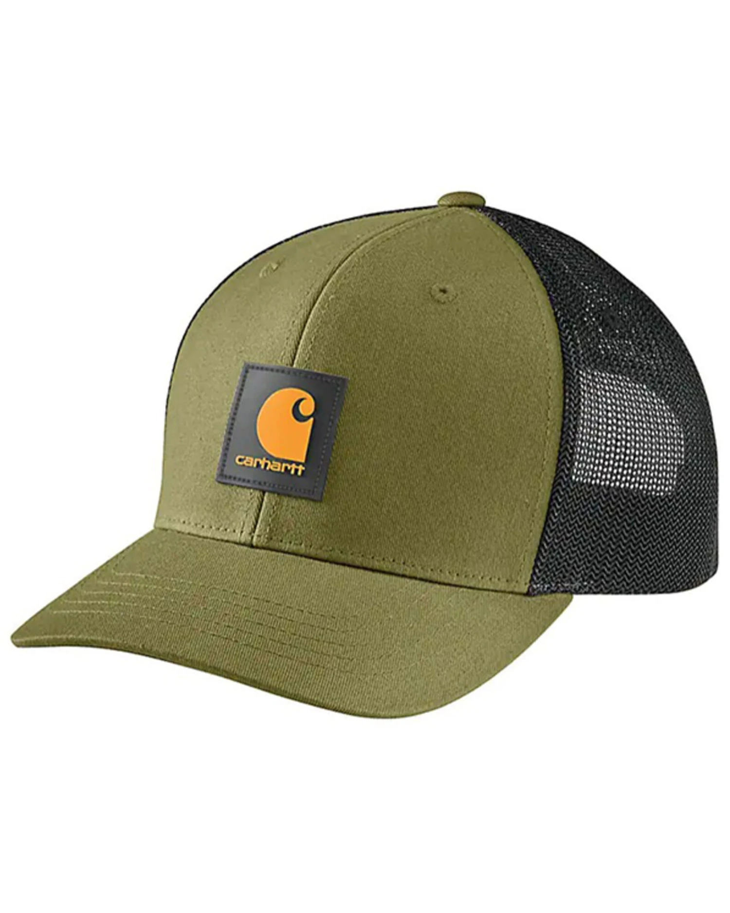 Carhartt Men's Logo Patch Mesh Back Trucker Cap
