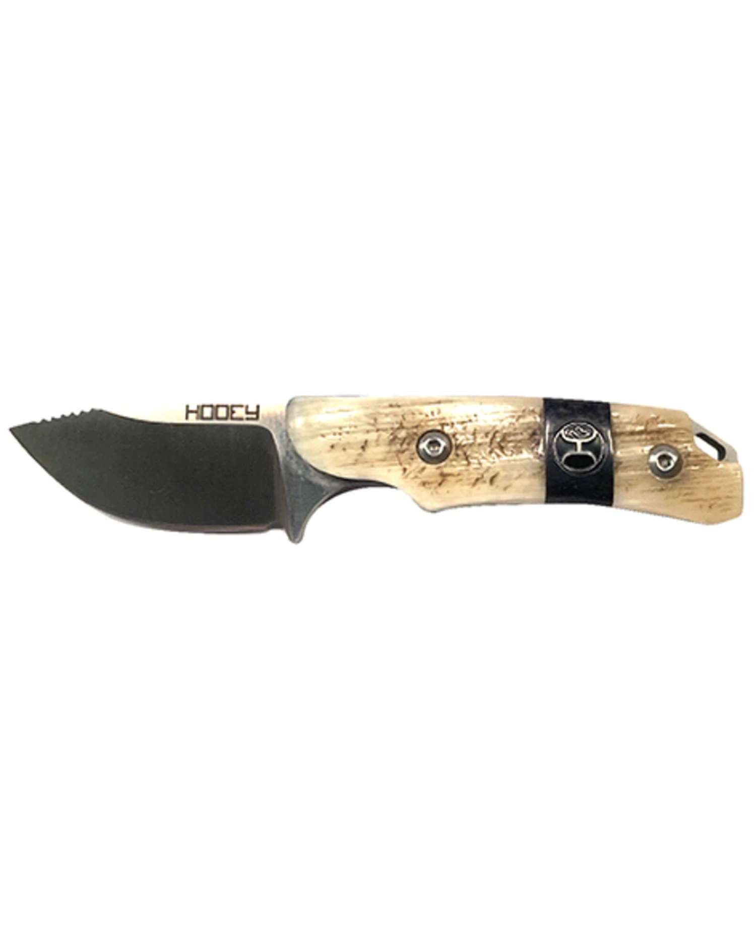 HOOey Ram Horn Fixed Blade Skinner Knife