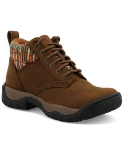 Twisted X Women's 4" All Around Lace-Up Hiking Multi Brown Work Boot - Round ToeÂ