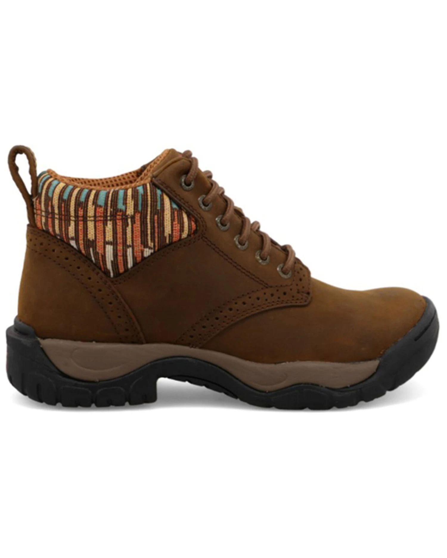 Twisted X Women's 4" All Around Lace-Up Hiking Multi Brown Work Boot - Round Toe - Image 2