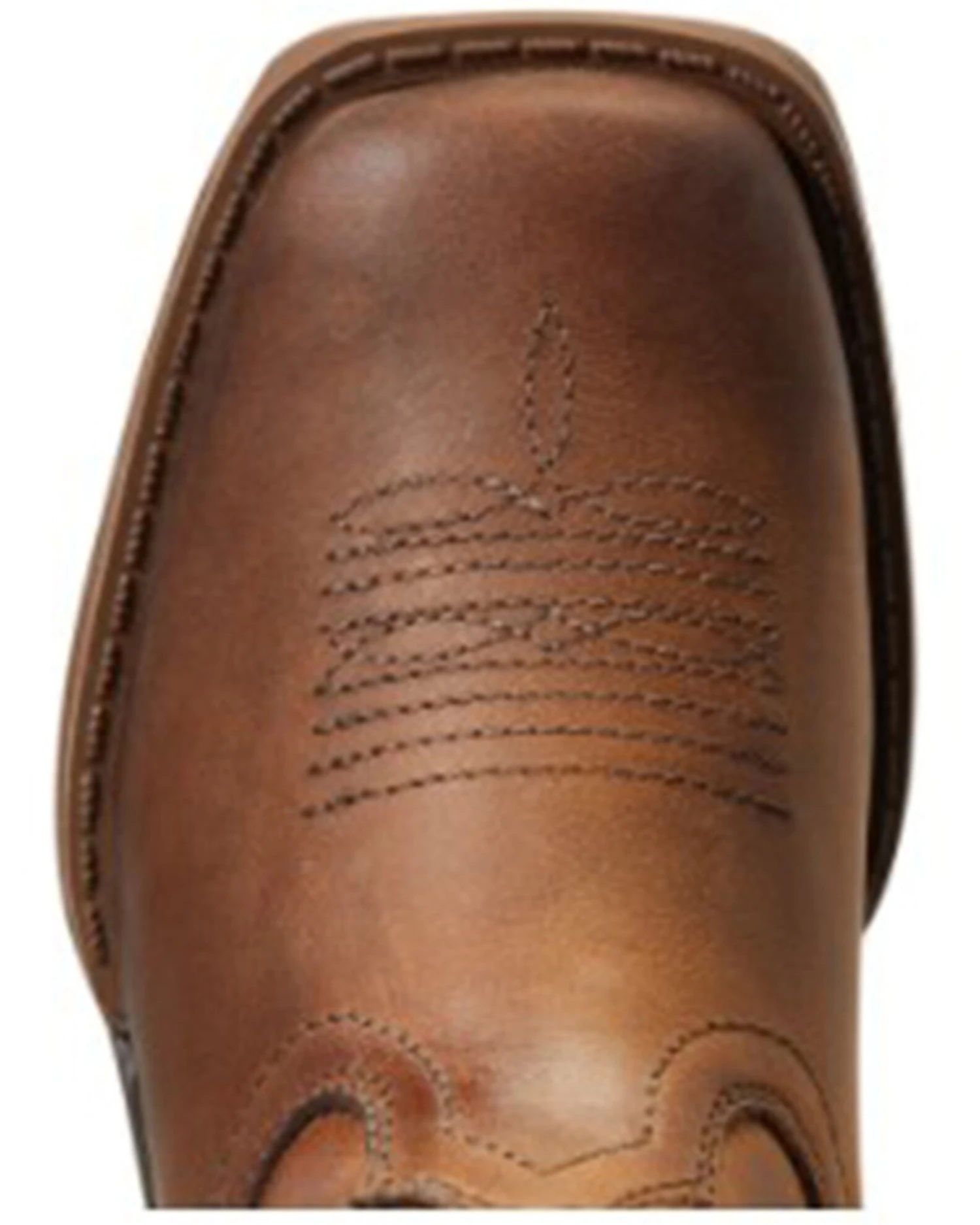 Ariat Boys' Anthem Patriot Easy Fit Distressed Brown Full-Grain Western Boot - Square Toe - Image 4