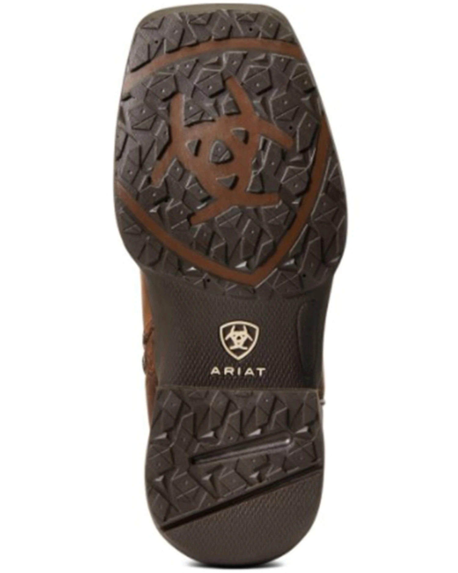 Ariat Boys' Anthem Patriot Easy Fit Distressed Brown Full-Grain Western Boot - Square Toe - Image 5