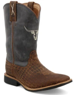 Twisted X Boys' Top Hand Western Boots - Broad Square ToeÂ