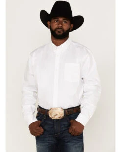 RANK 45 Men's Basic Twill Long Sleeve Button-Down Western Shirt -Â Tall