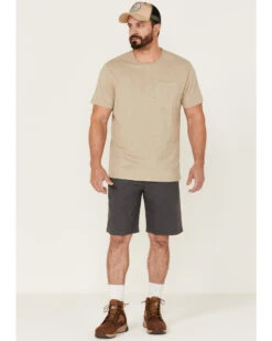 Brothers & Sons Men's Weathered Ripstop Stretch Slim Shorts