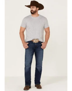 Wrangler Retro Men's Eastbrook Dark Wash Stretch Slim Bootcut JeansÂ