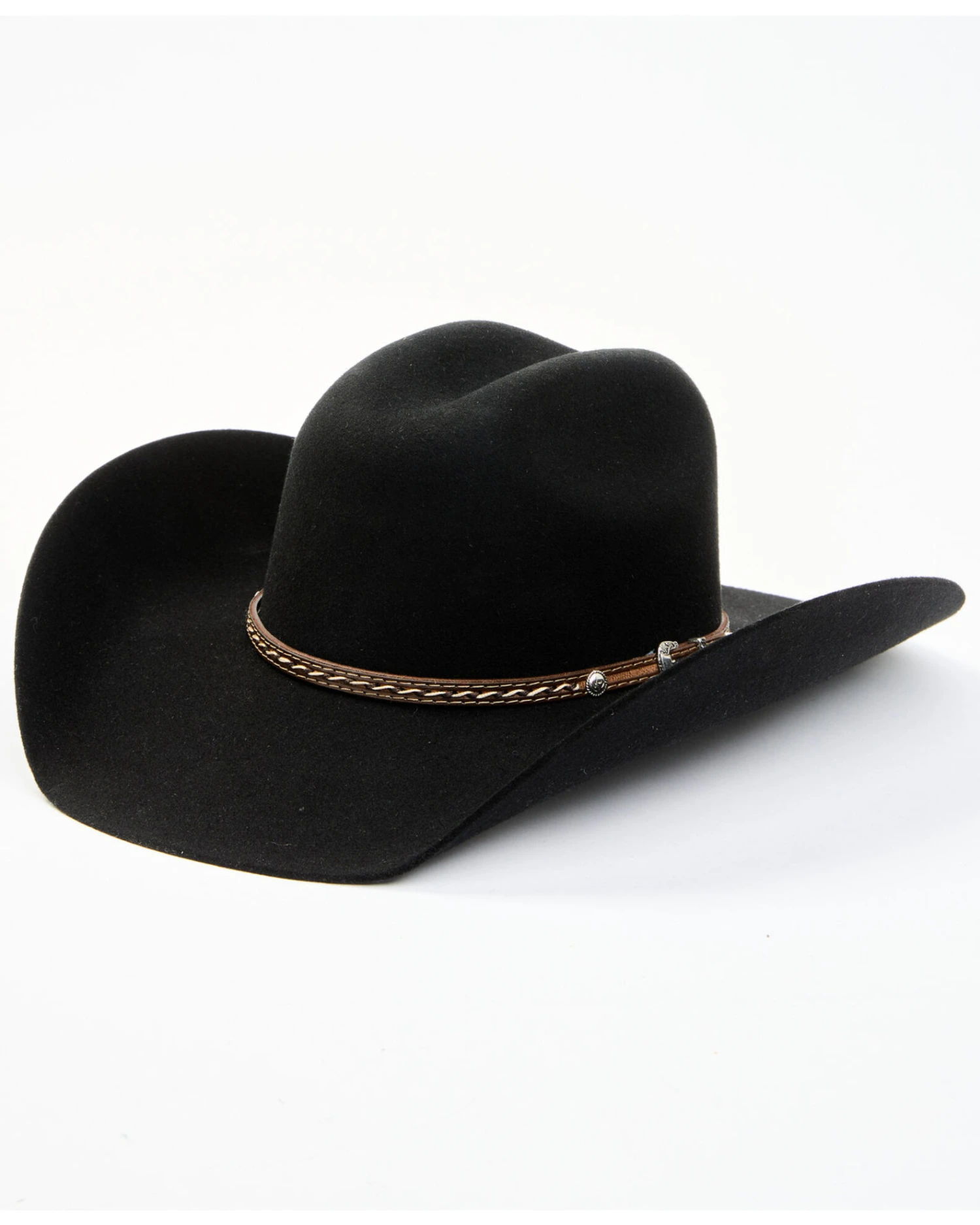 Cody James Men's 3X Black Leather Lace Band Wool Felt Western Hat