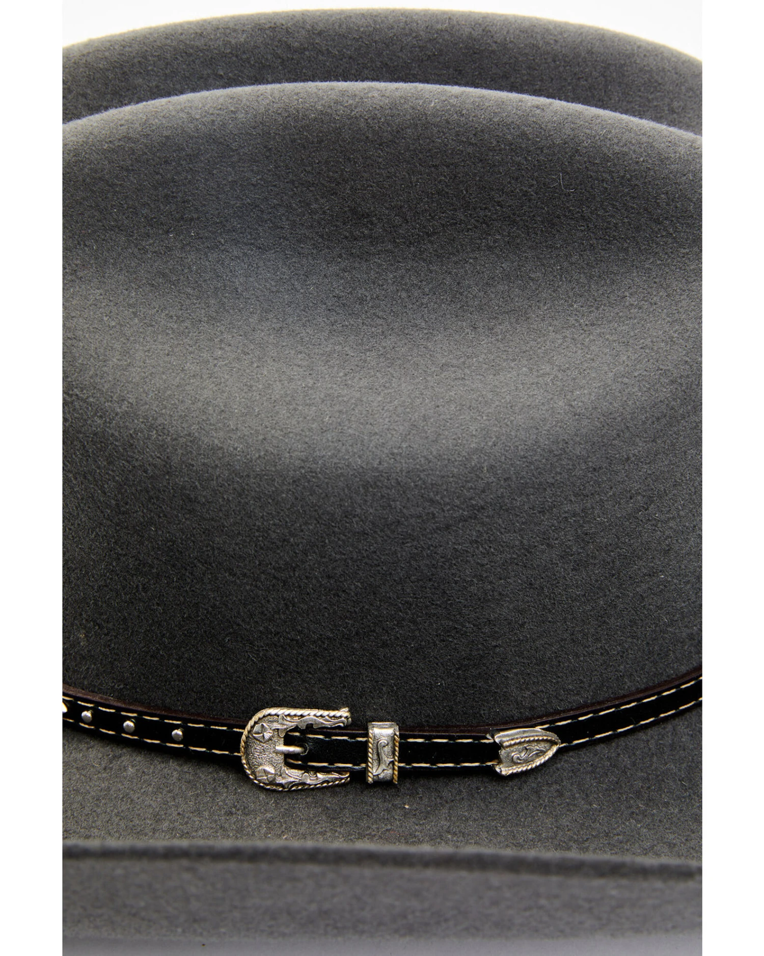 Cody James Men's 3X Smoke Gray Concho Buckle Band Wool Felt Western Hat - Image 2