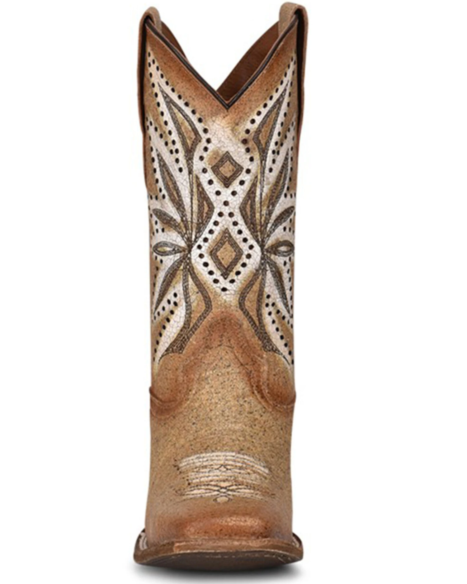 Corral Girls' Straw Embroidery Western Boots - Square Toe - Image 3