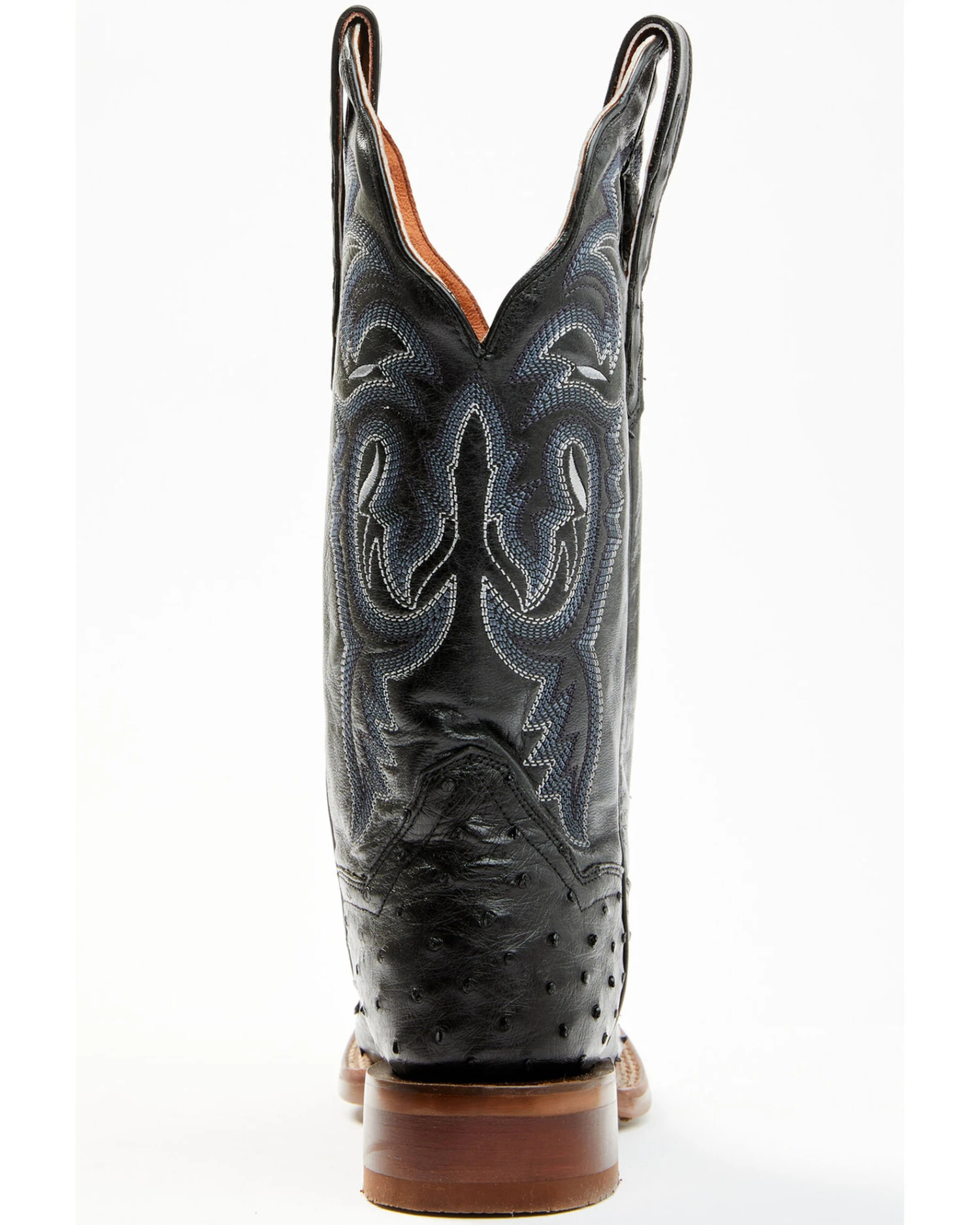Dan Post Women's Embroidered Ostrich Western Boots - Broad Square Toe - Image 5