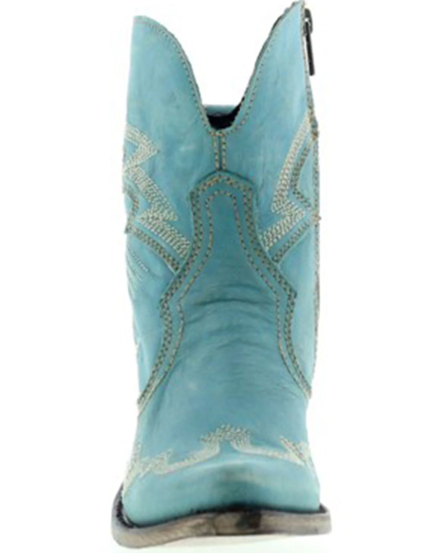 Liberty Black Women's Side Bug & Wrinkle Fontana Crack Short Western Boots - Pointed Toe - Image 4