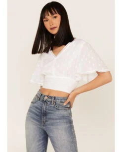 Talisman Women's Venus Swiss Dot Crop Top