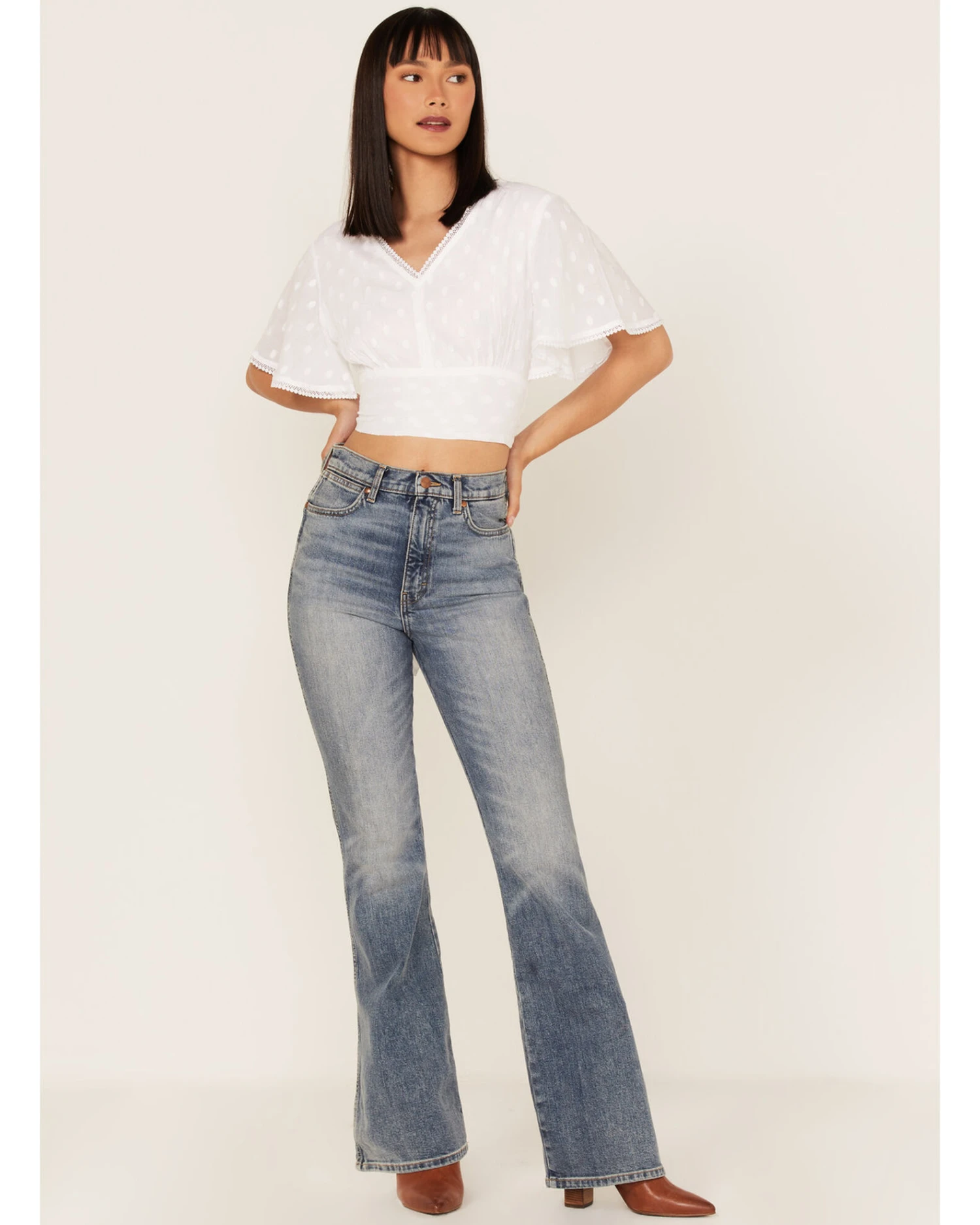 Talisman Women's Venus Swiss Dot Crop Top - Image 2