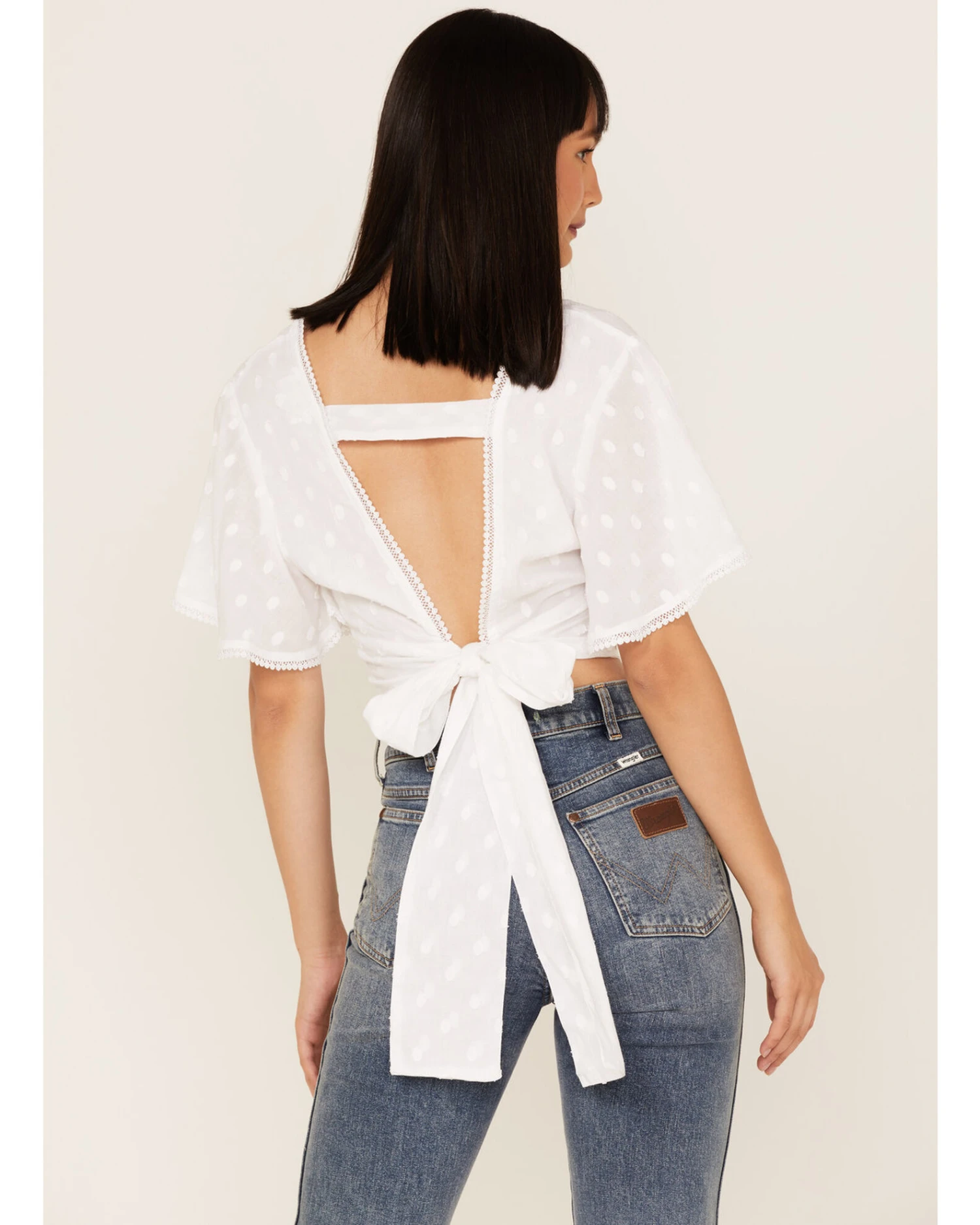 Talisman Women's Venus Swiss Dot Crop Top - Image 4