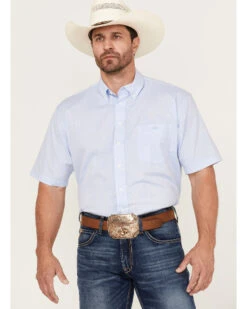 Resistol Men's Bell Solid Short Sleeve Button Down Western ShirtÂ