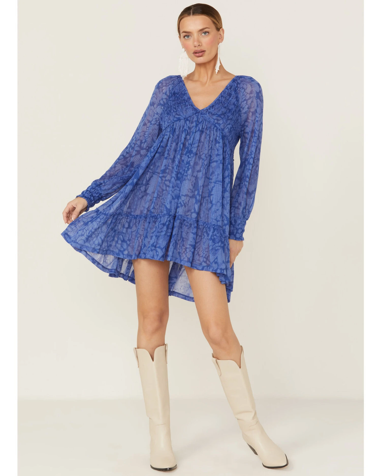 Beyond The Radar Women's Long Sleeve Knit Mini Dress