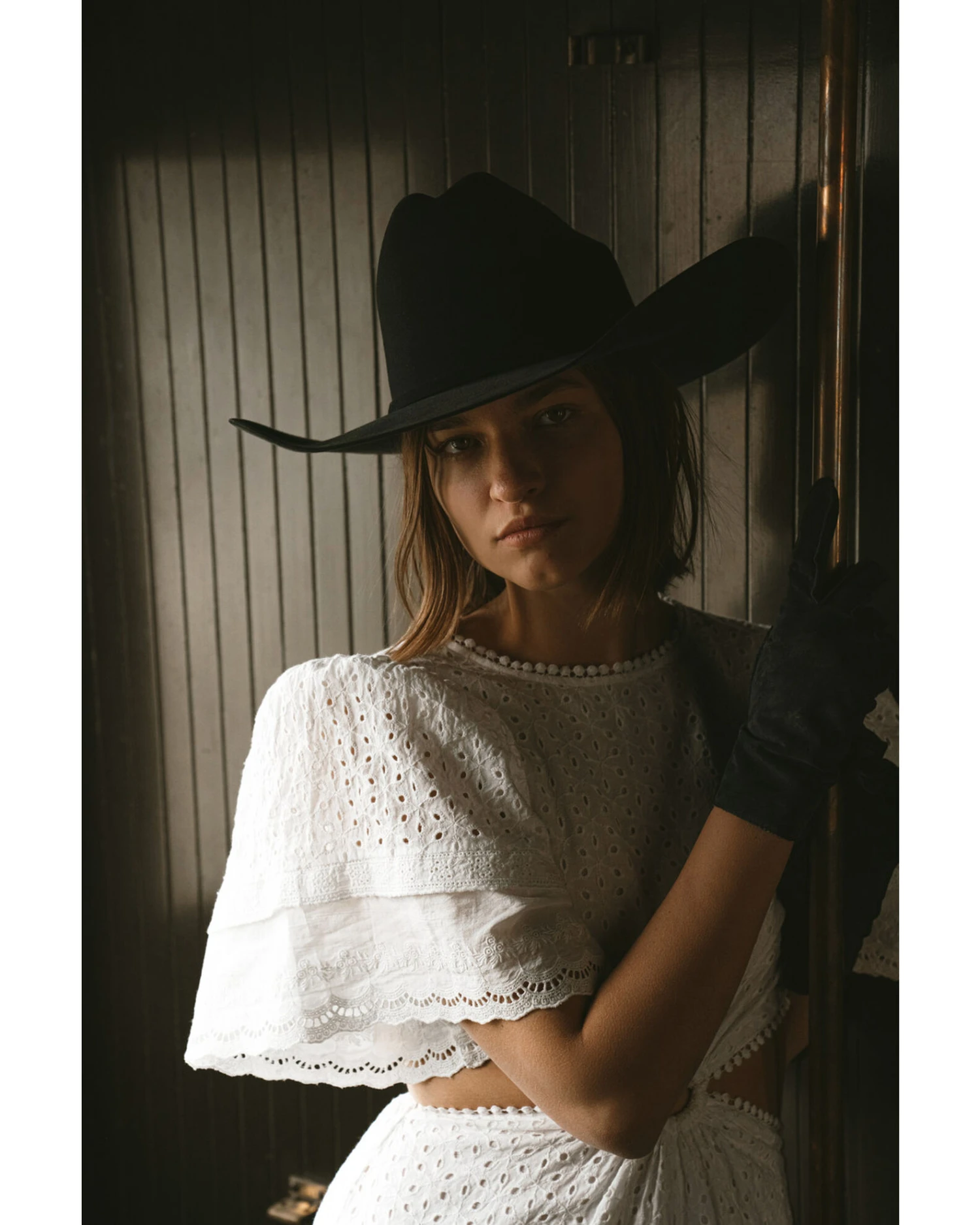 Maia Bergman Women's Ori Crochet Eyelet Open Back Maxi DressĀ