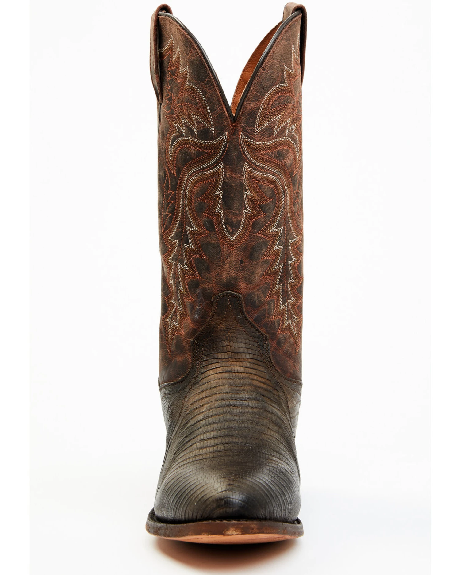 Dan Post Men's Exotic Teju Lizard Leather Tall Western Boots - Round Toe - Image 4