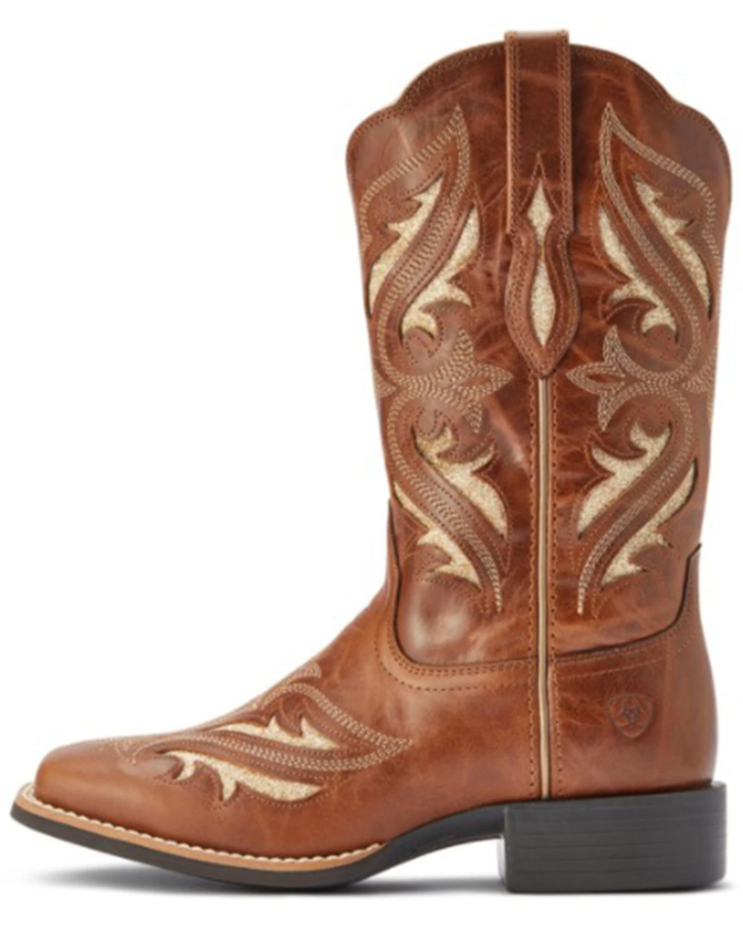 Ariat Women's Round Up Bliss Underlay Performance Western Boots - Broad Square Toe - Image 2