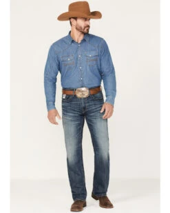 Cinch Men's White Label Dark Wash Relaxed Straight Performance Jeans