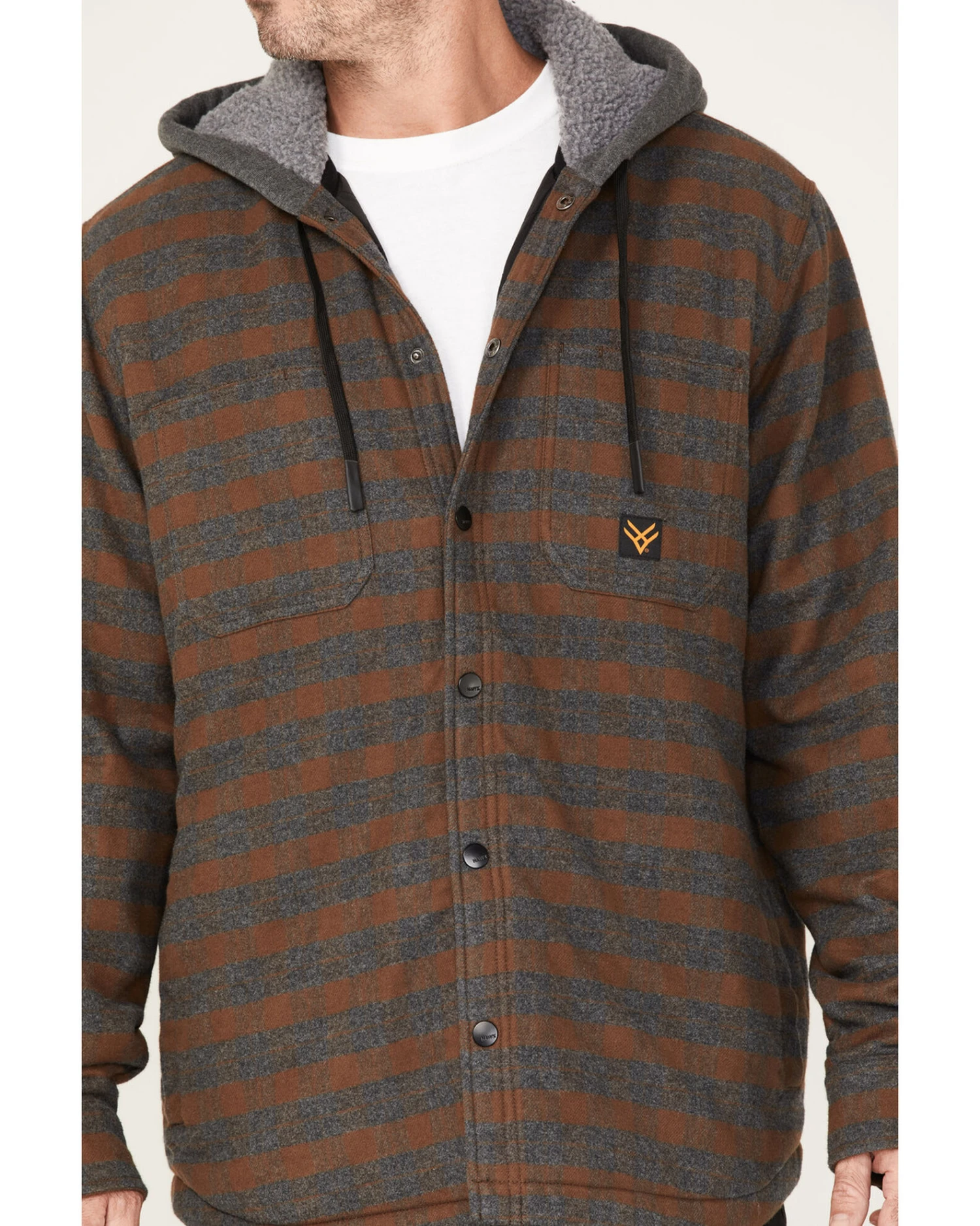 Hawx Men's Insulated Hooded Shirt Jacket - Image 3