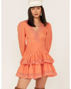 Maia Bergman Women's Mika Lace Tiered Dress