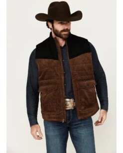Cody James Men's Waren Corduroy PufferĀ Vest