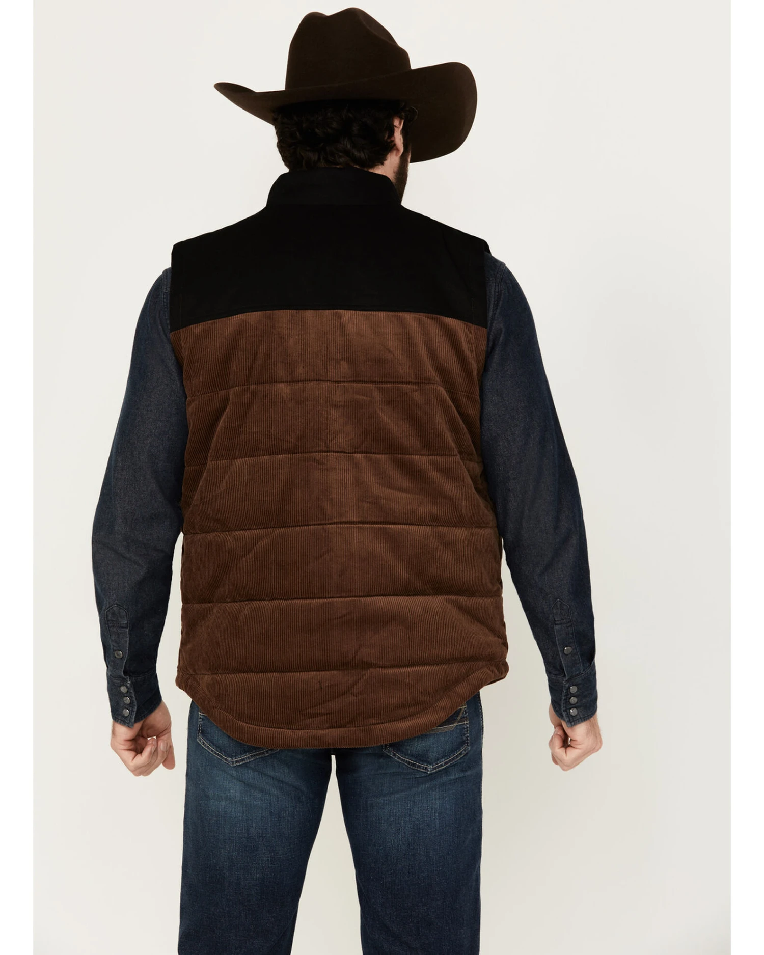 Cody James Men's Waren Corduroy Puffer Vest - Image 4