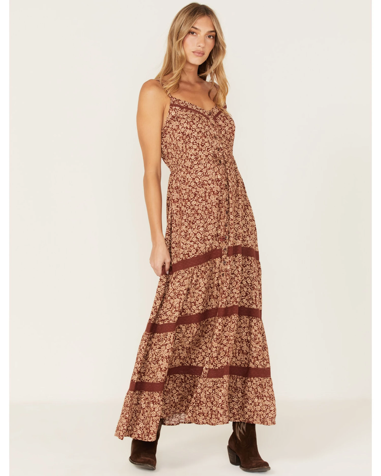 Idyllwind Women's Floral Print Tiered Maxi Dress - Image 3