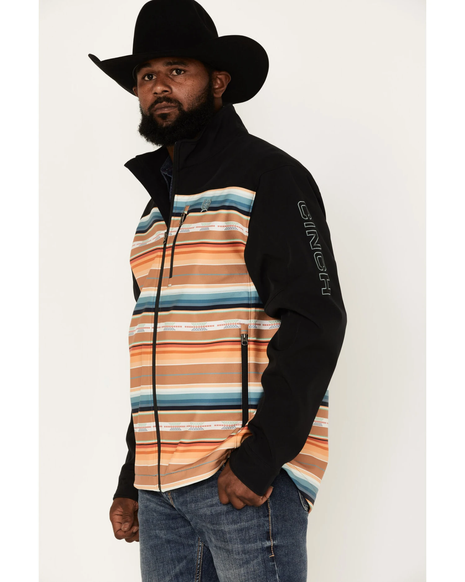 Cinch Men's Southwestern Logo Softshell Jacket - Image 2