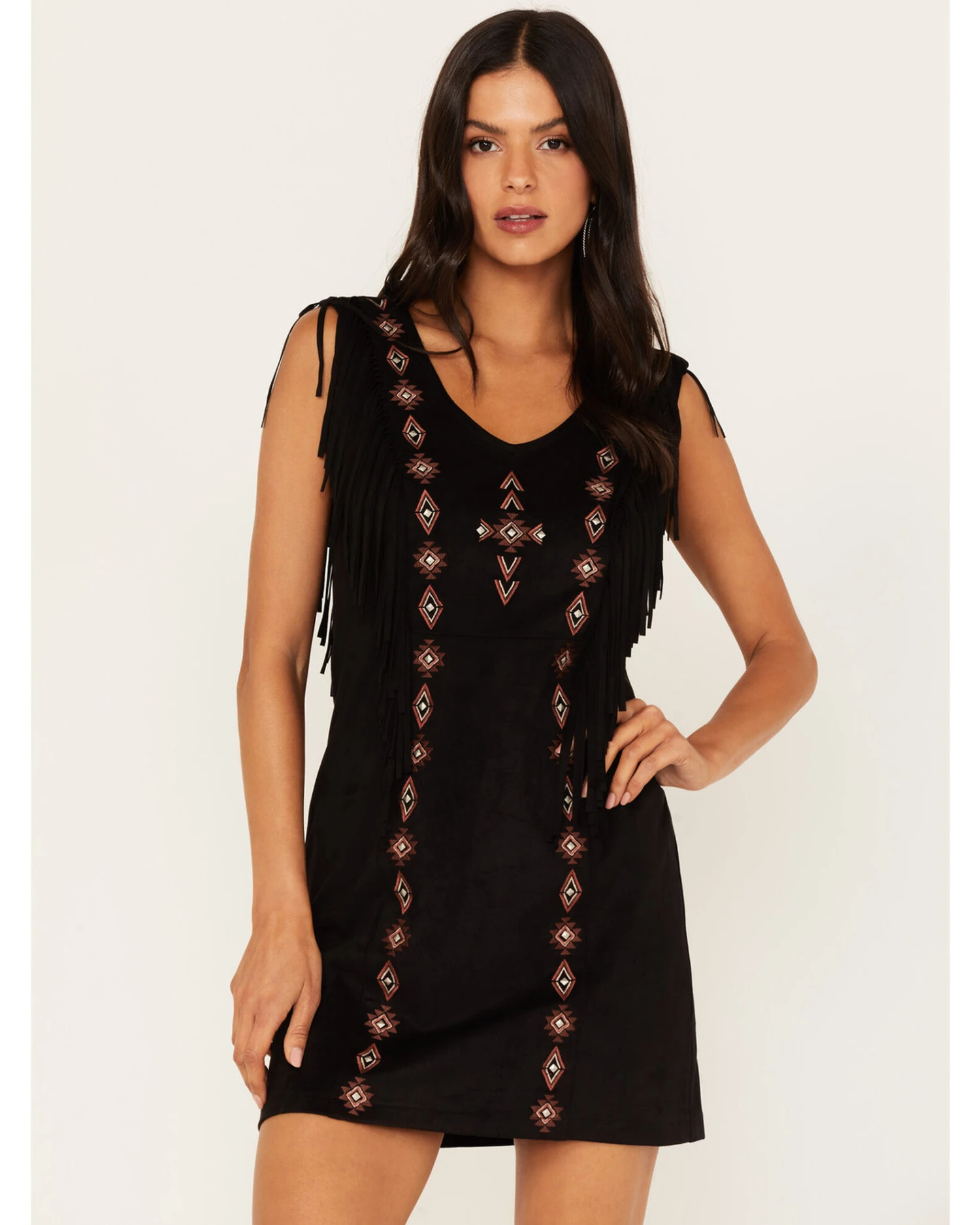 Idyllwind Women's Central Pike Fringe Embroidered Dress - Image 2