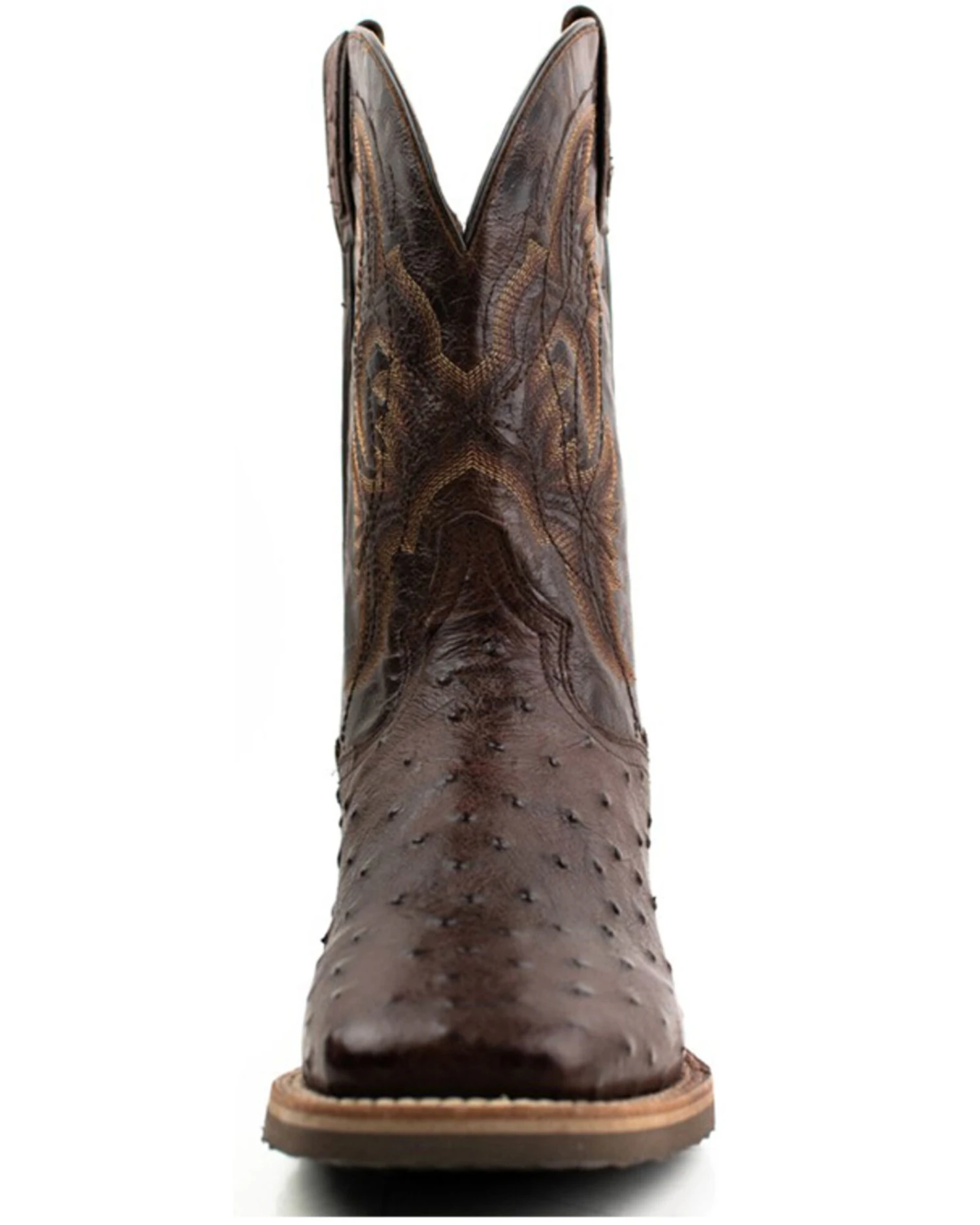 Dan Post Men's Alamosa Hand Ostrich Quill Western Boots - Broad Square Toe - Image 4