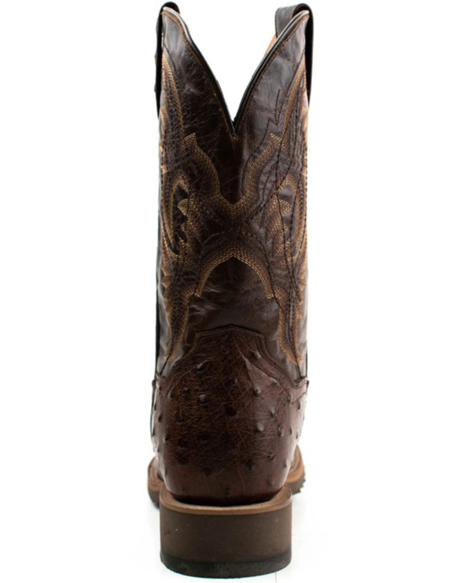 Dan Post Men's Alamosa Hand Ostrich Quill Western Boots - Broad Square Toe - Image 5