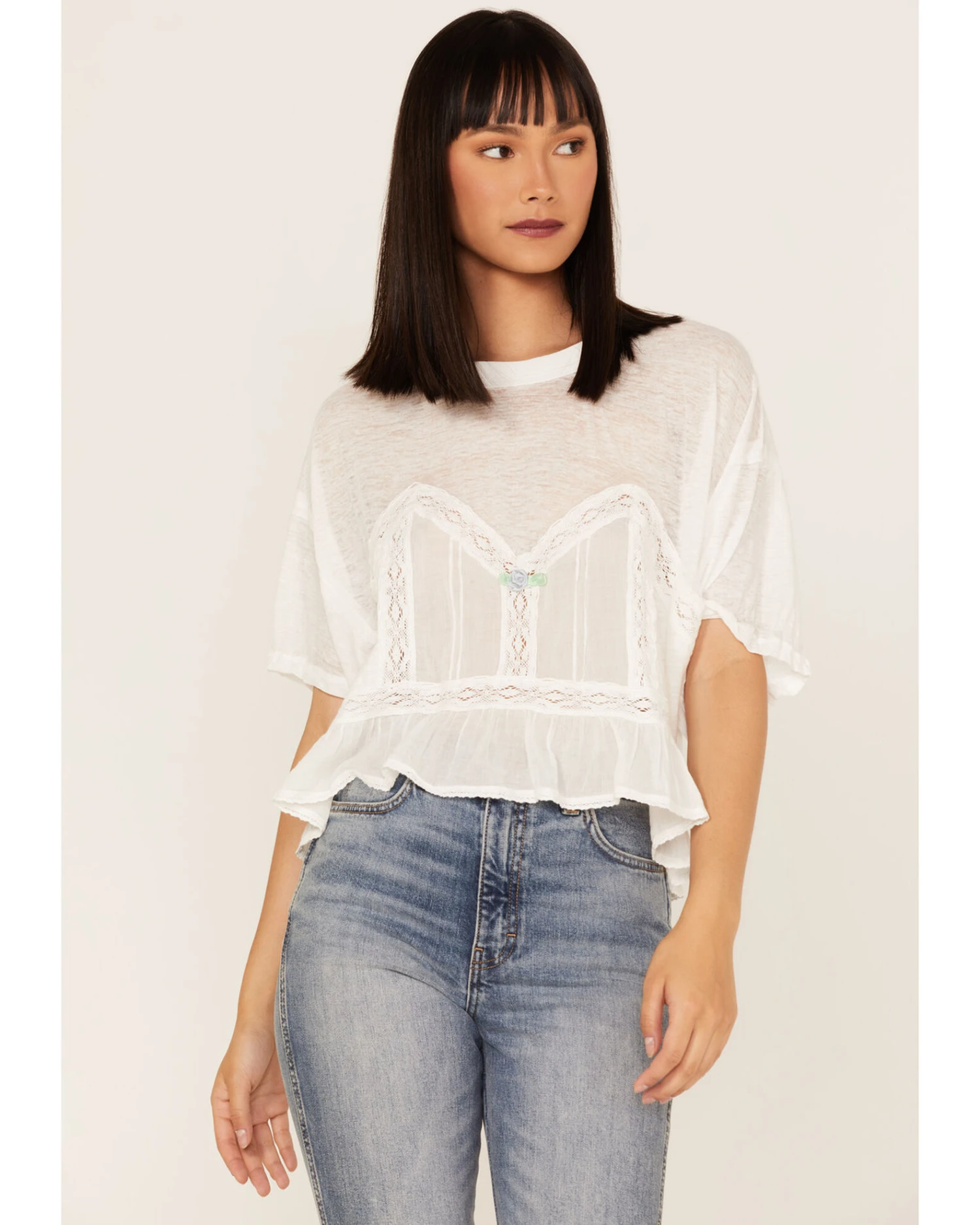 Free People Women's Fall In Love Tee