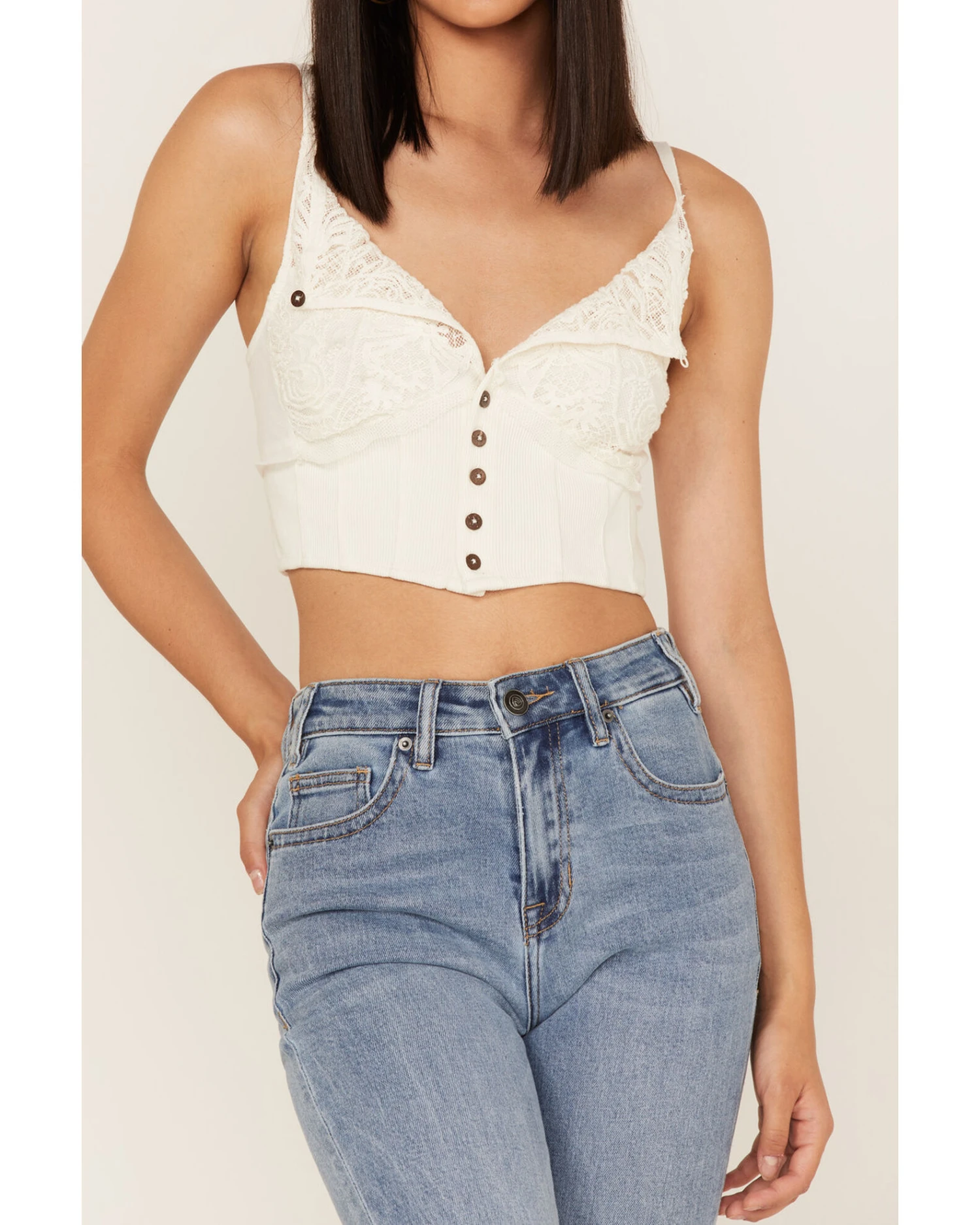 Free People Women's Have My Heart Cropped TankĀ Top - Image 3