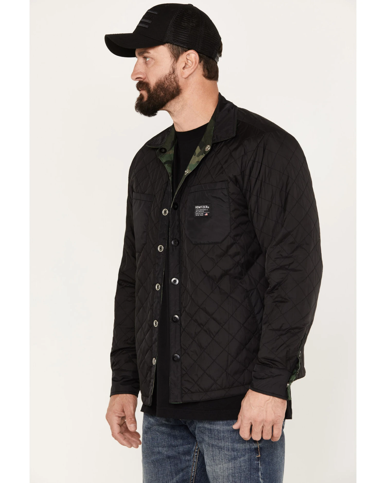 Howitzer Men's Camo Defeated ReversibleĀ Jacket - Image 2