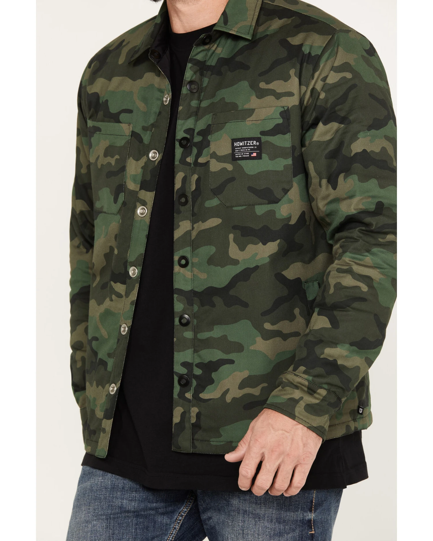 Howitzer Men's Camo Defeated ReversibleĀ Jacket - Image 3