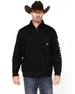 Ariat Men's Team Logo 1/4 Zip Pullover Sweatshirt