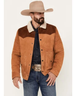 Scully Men's Suede Color BlockĀ Jacket