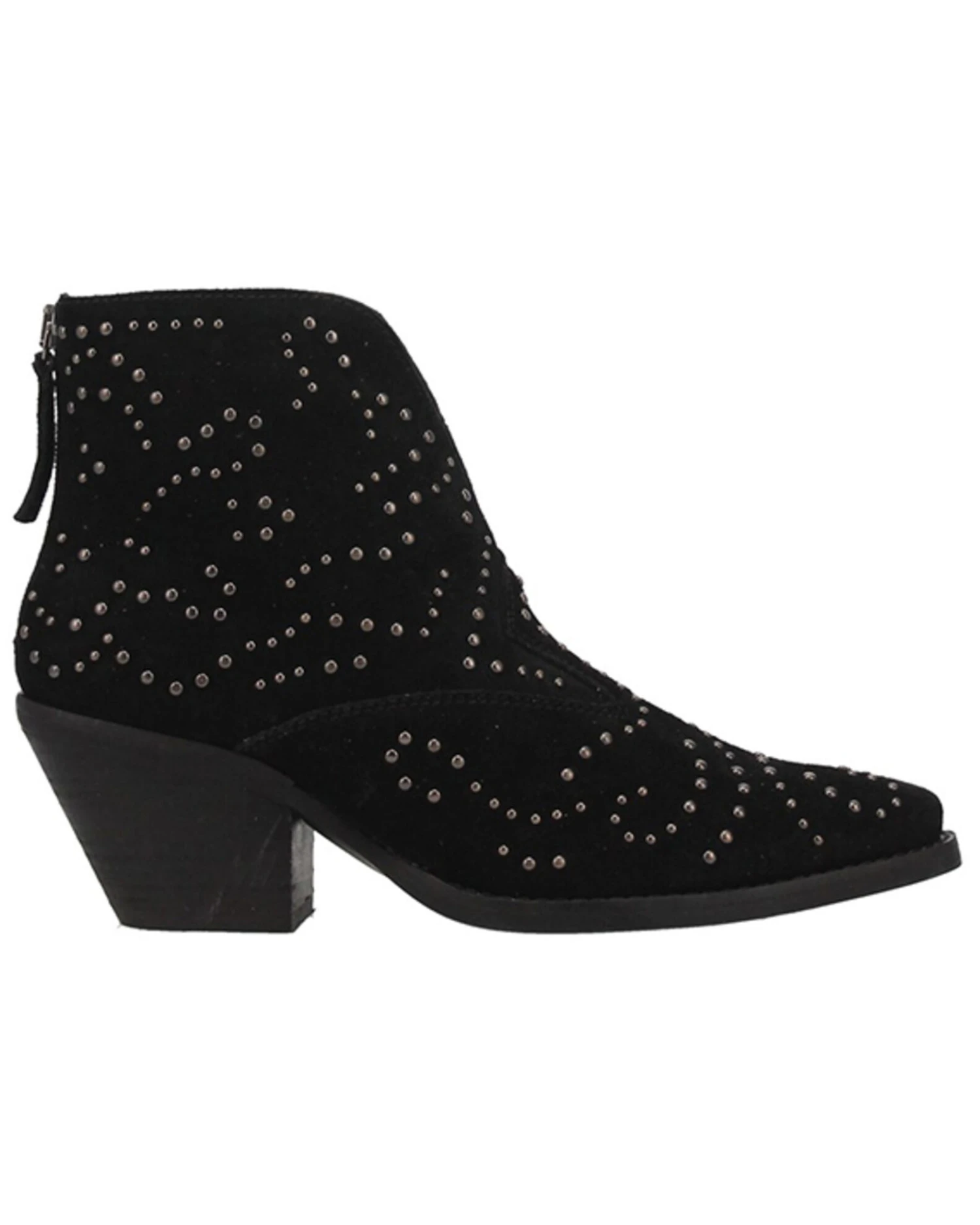 Dingo Women's Denim N Diamonds Studded Western Fashion Booties - Round Toe - Image 2