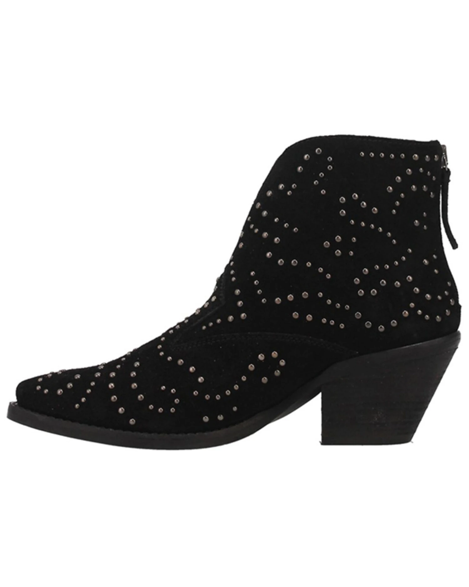 Dingo Women's Denim N Diamonds Studded Western Fashion Booties - Round Toe - Image 3