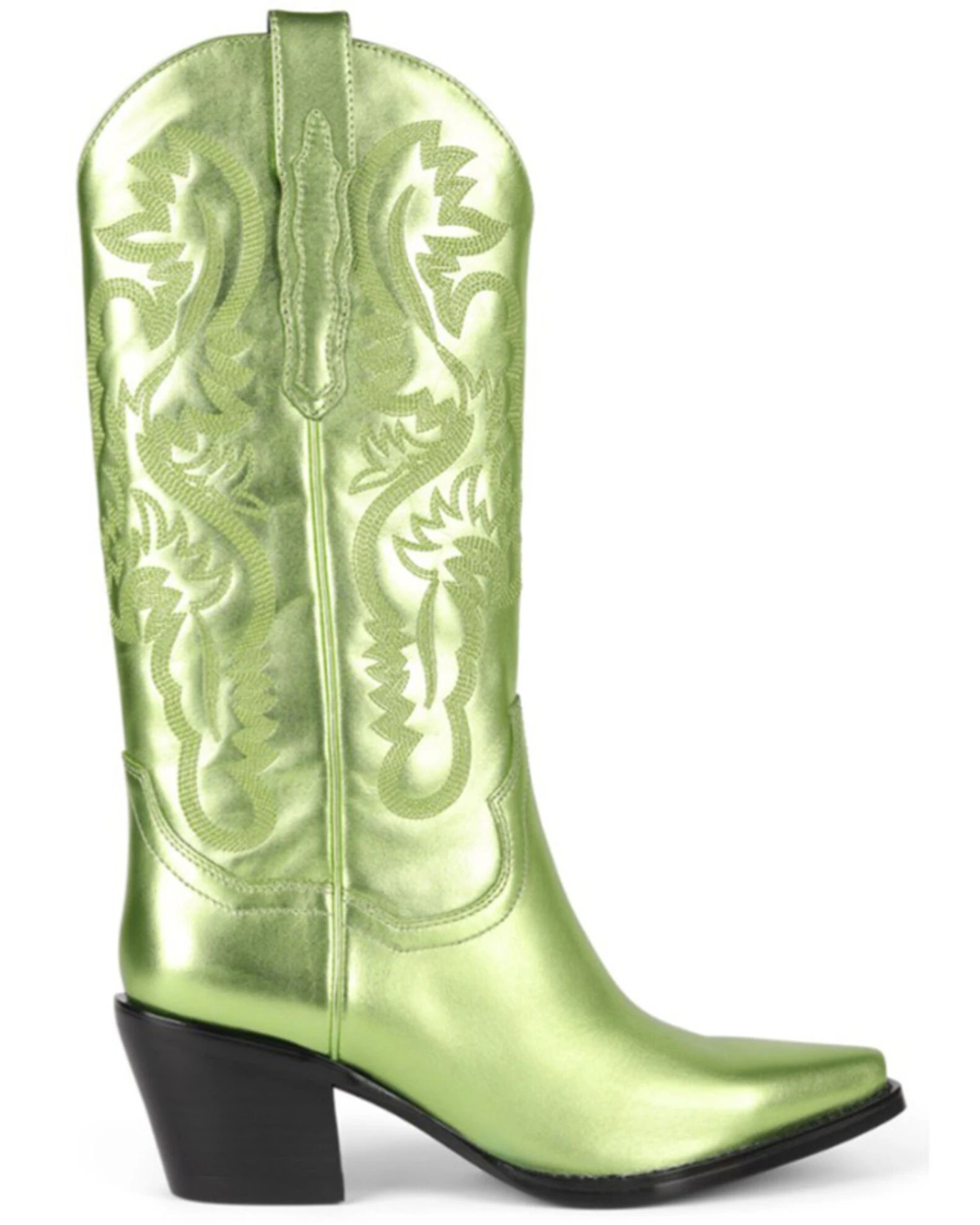 Jeffrey Campbell Women's Dagget Metallic Western Boots - Snip Toe - Image 2