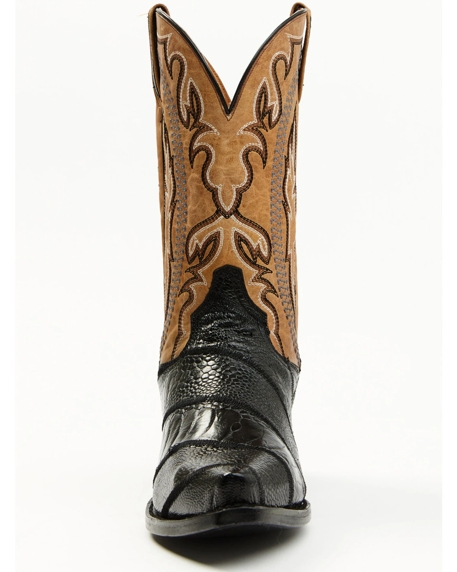 Dan Post Men's Ostrich Leg Exotic Western Boot - Snip Toe - Image 4