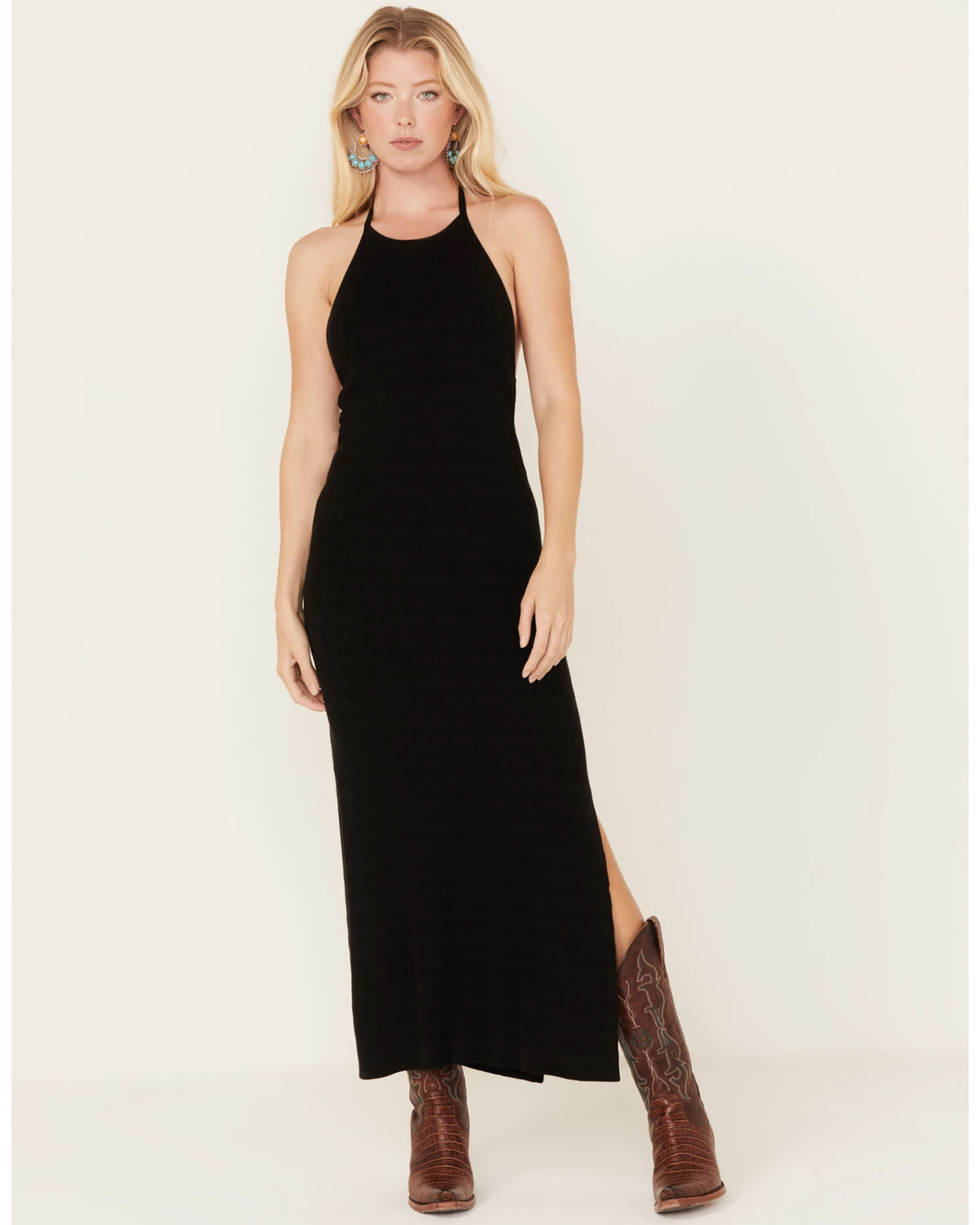 Spell Women's Sunray Knit HalterĀ Dress