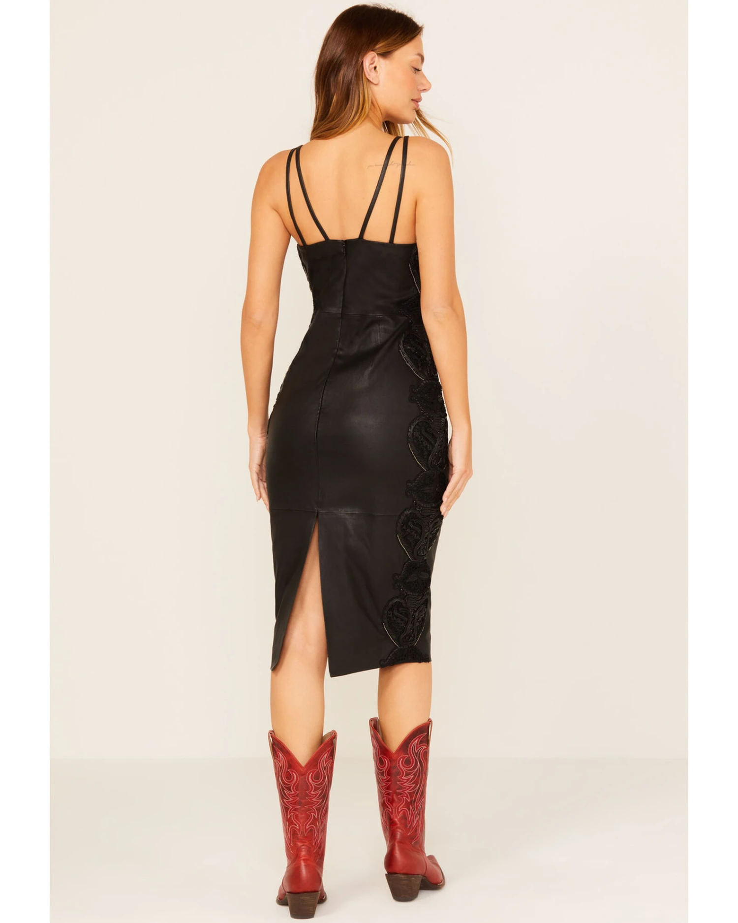 Wonderwest Women's Studded Leather Dress - Image 5