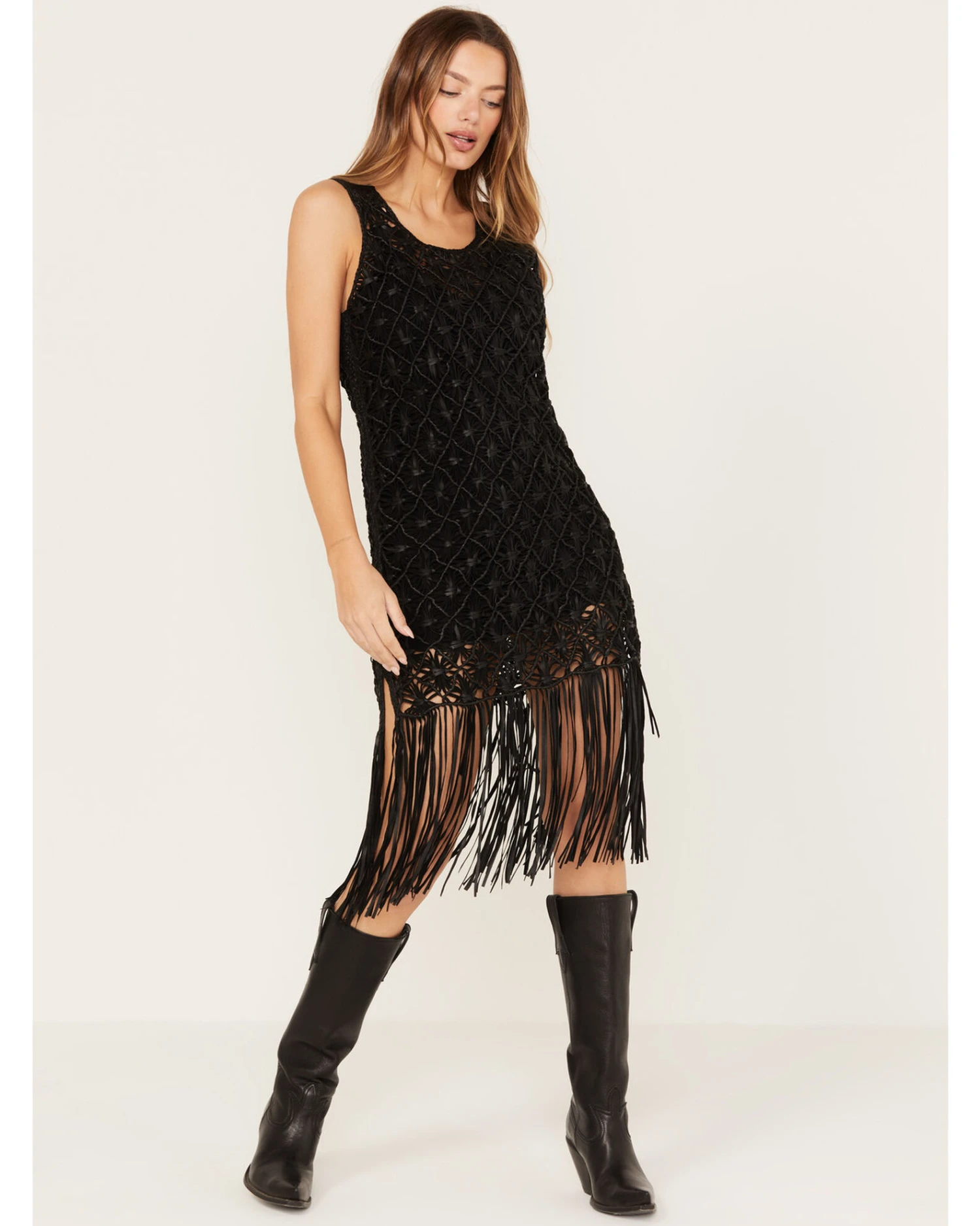 Wonderwest Women's Fringe Hem Mini Dress - Image 2