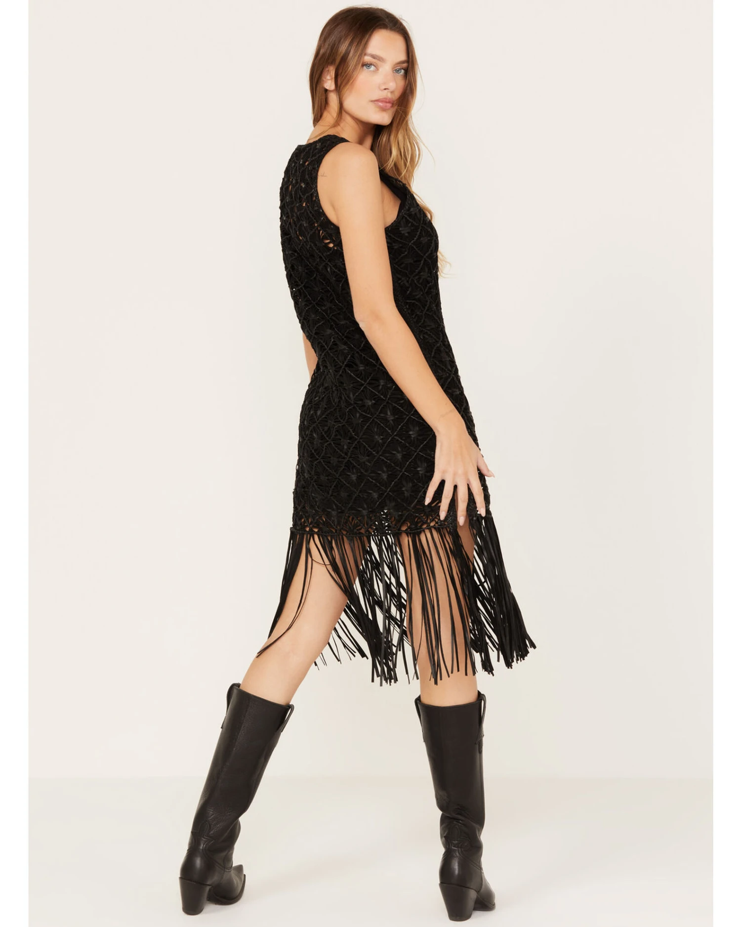 Wonderwest Women's Fringe Hem Mini Dress - Image 5