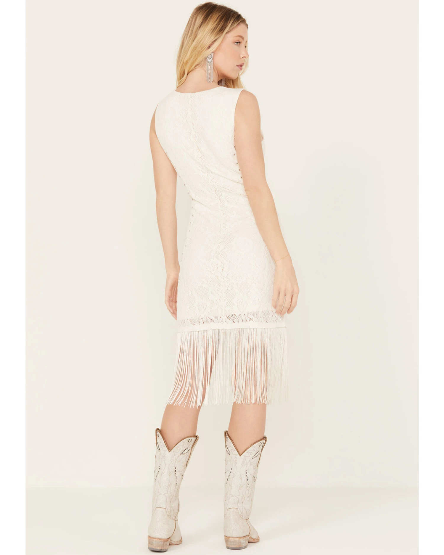 Idyllwind Women's Jasira Rocker Studs And Lace Dress - Image 4