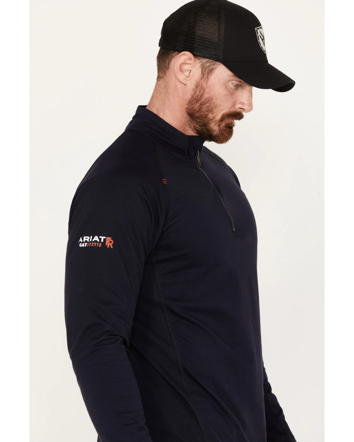 Ariat Men's FR Combat 1/4 Zip Work Pullover - Image 3